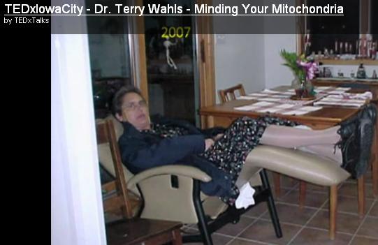 MS causes difficulty walking and sitting for Dr Terry Wahl 2007. 